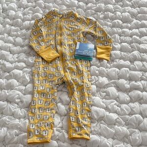 Coolibar Yellow Lion Print Zipper Kids One-Piece Sun Protection